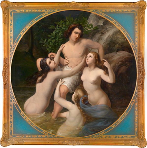 The Kidnap of Hylas Oil Painting by Karl Ferdinand Sohn