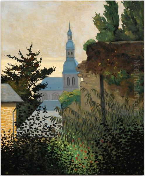 EGLISE SAINT-SAUVEUR A DINAN Oil Painting by Felix Vallotton