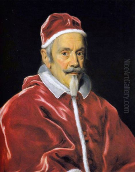 Ritratto di papa Clemente X Oil Painting by Giovanni Battista Gaulli