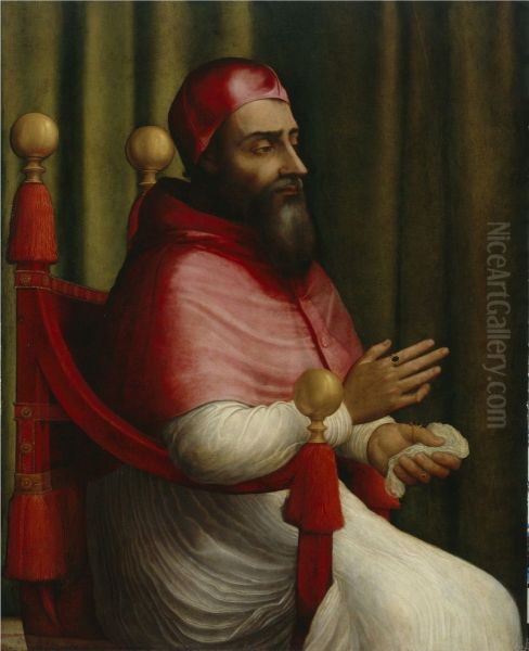 Pope Clement VII (1523-1534) Oil Painting by Giuliano Bugiardini