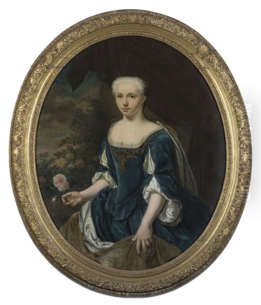 (mogelijk) Anna Catharina Gockinga, Oil Painting by Jan Abel Wassenbergh