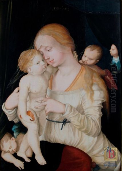 Charity Oil Painting by Hans Baldung Grien