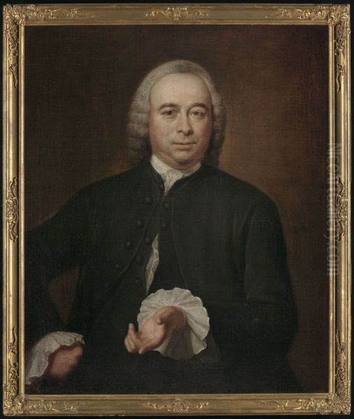 Portret van Cornelis Dirksz van Foreest (1704-1761) Oil Painting by Jan Maurits Quinkhard