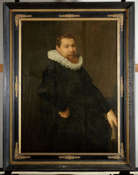 Portret van een onbekende man Oil Painting by Nicolaes Eliaszoon Pickenoy