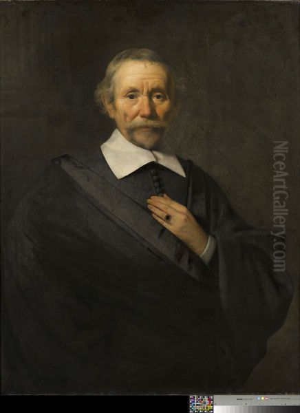 Self-portrait of Caesar van Everdingen (?-1678) Oil Painting by Caesar Van Everdingen