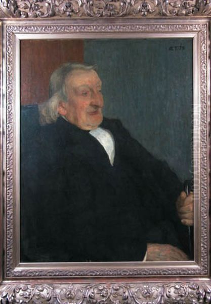 Dokter P.van Delden. Szn. Oil Painting by Hendrik Haverman