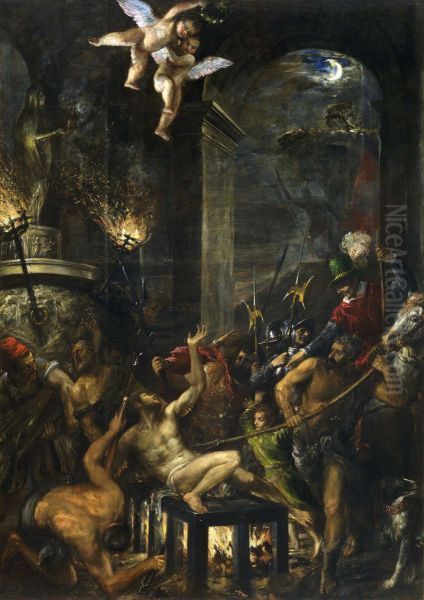 The Martyrdom of Saint Lawrence Oil Painting by Titian