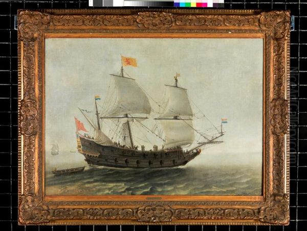 Hollands linieschip Oil Painting by Adam Willaerts