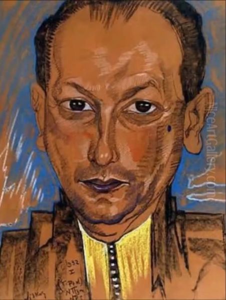 Portrait of Wladyslaw Nelken Oil Painting by Stanislaw Ignacy Witkiewicz