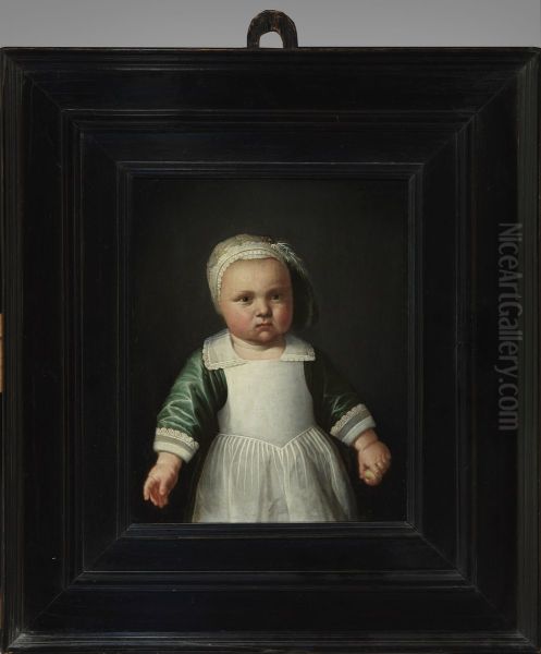 Portret van een acht maanden oude jongen Oil Painting by Jacob Gerritsz. Cuyp