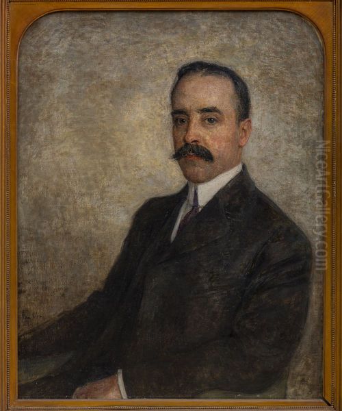 Portret van Mr. Henry E. Schniewind, Jr. (1869-1962) Oil Painting by Jan Veth