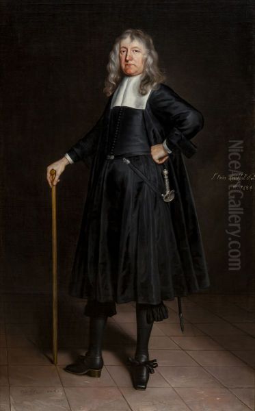 Portret van Sir Norton Knatchbull, 1st Baronet (1601-1684) Oil Painting by Samuel Van Hoogstraten