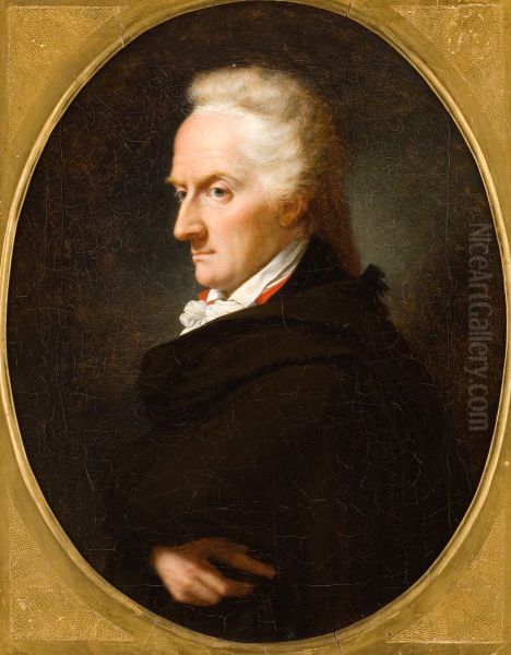 Portrait de Vittorio Alfieri (1749-1803) Oil Painting by Francois-Xavier Fabre