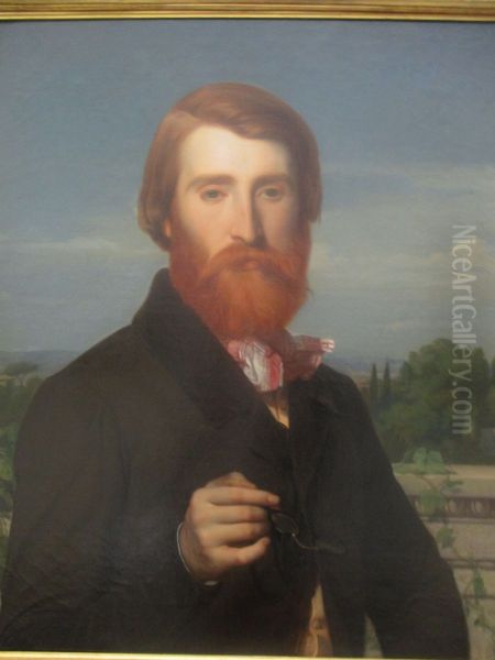 Alfred Bruyas by Alexandre Cabanel Oil Painting by Alexandre Cabanel