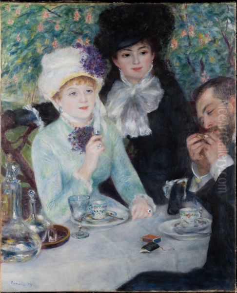 Nach dem Mittagessen (La fin du dejeuner) Oil Painting by Pierre-Auguste Renoir