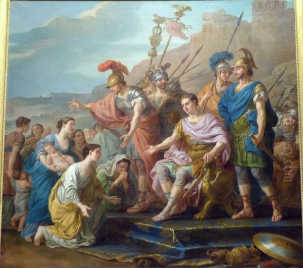 The Family ofCoriolanusfrom Flex and Deflect Besiege Rome Oil Painting by Joseph-Marie Vien