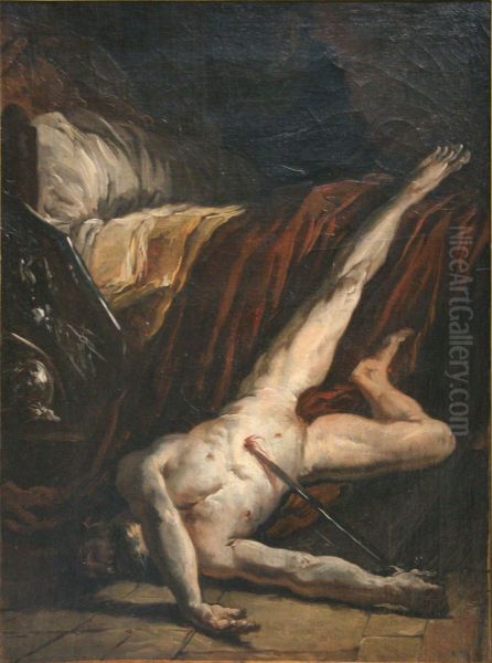 Death of Cato Oil Painting by Francois-Andre Vincent