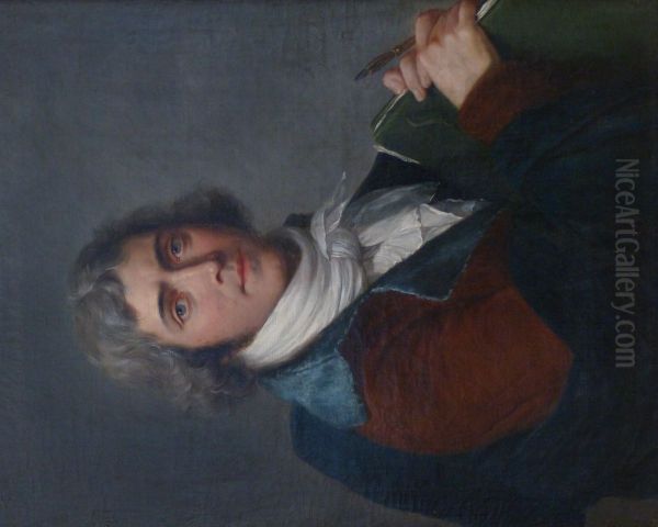 Self-portrait Oil Painting by Francois-Guillaume Menageot