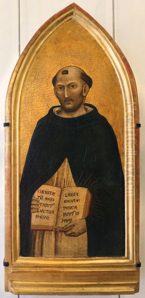 Saint Thomas d'Aquin Oil Painting by Jacopo Del Casentino