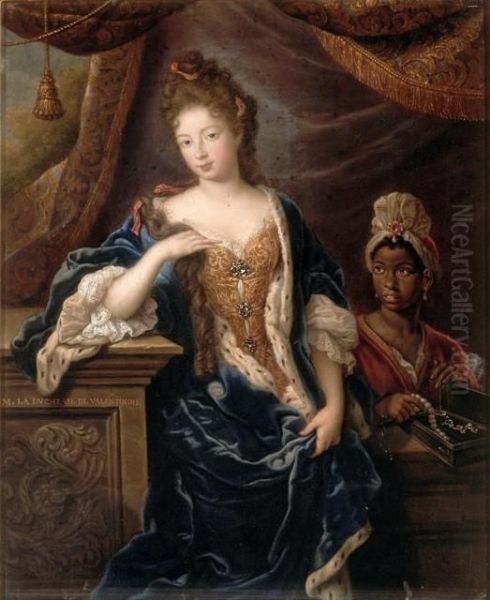 Louise Hippolyte Grimaldi when Duchess of Valentinois (Future Princess of Monaco) Oil Painting by French School