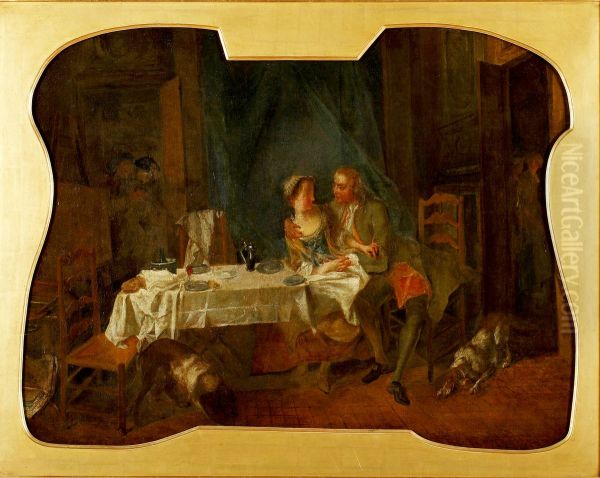 Les Remois Oil Painting by Nicolas Lancret