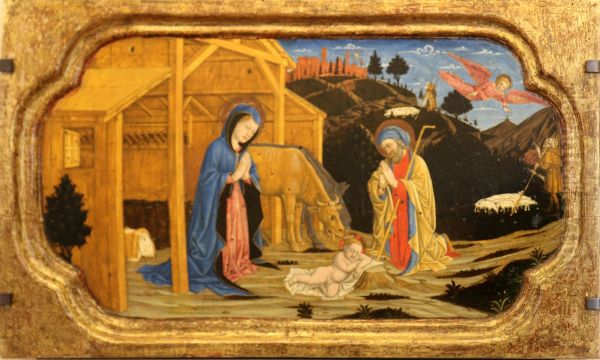 Nativite Oil Painting by Giovanni Francesco Da Rimini