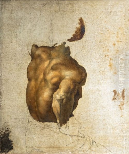 Negro torsoFrancais:Torse de negreItaliano:Torso di negro Oil Painting by Theodore Gericault