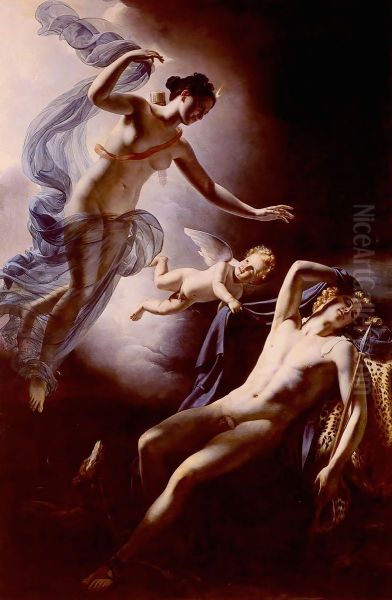 Diana and Endymion Oil Painting by Jerome-Martin Langlois