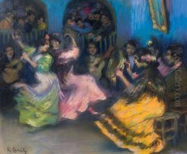 Danseuses Gitanes Oil Painting by Ricardo Canals y Llambi