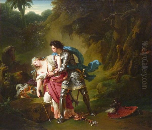 Renaud and Armide Oil Painting by Francois-Andre Vincent