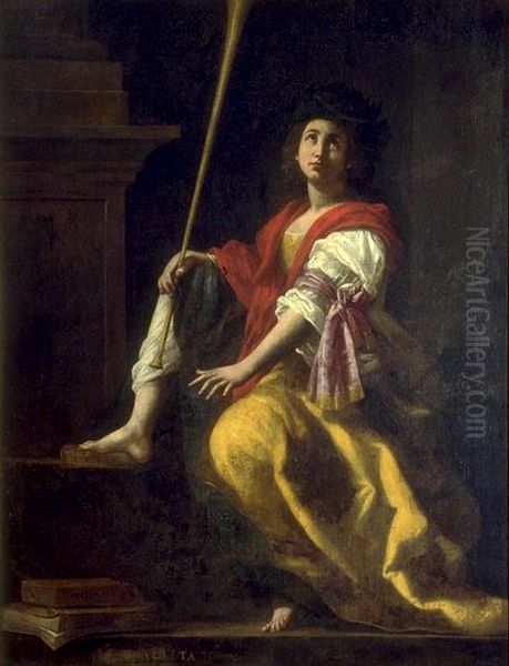 Clio, Muse of History Oil Painting by Giovanni Baglione