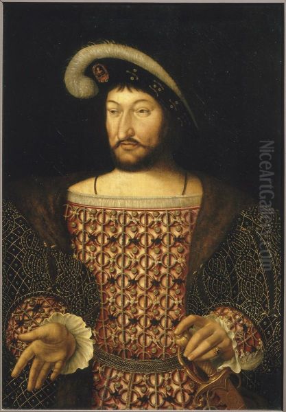 Portrait de Francois Ier, roi de France Oil Painting by Joos Van Cleve