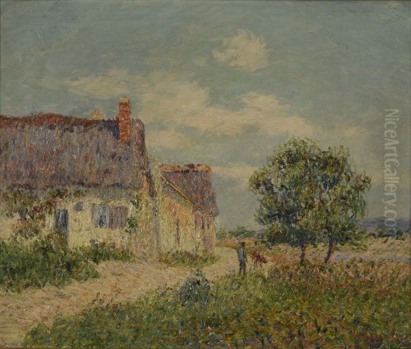 Chaumiere au Vandreuil Oil Painting by Gustave Loiseau