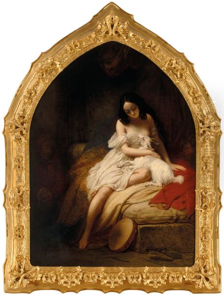 La Esmeralda Oil Painting by Charles de Steuben