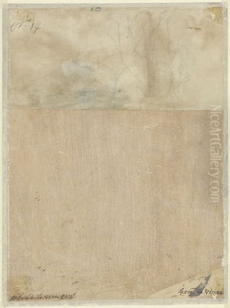 Fragmentary Sketch of Putti Oil Painting by Lorenzo Di Credi