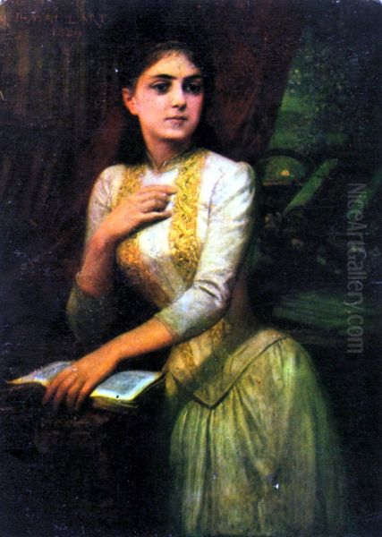 Portrait of Iulia Hasdeu Oil Painting by Diogene Ulyssee Napoleon Maillart