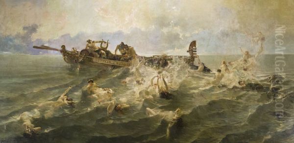 The Nereids Oil Painting by Joaquin Sorolla