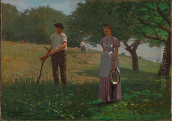 Waiting an Answer Oil Painting by Winslow Homer