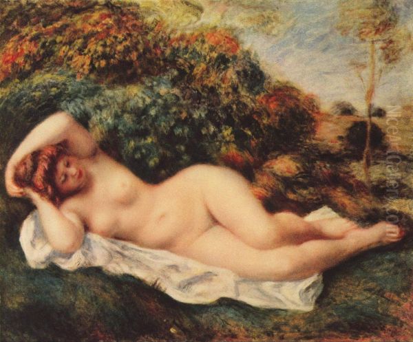 Badende, schlafend (Die Backerin) Oil Painting by Pierre-Auguste Renoir