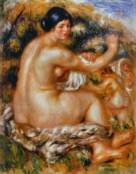 Apres le bain Oil Painting by Pierre-Auguste Renoir