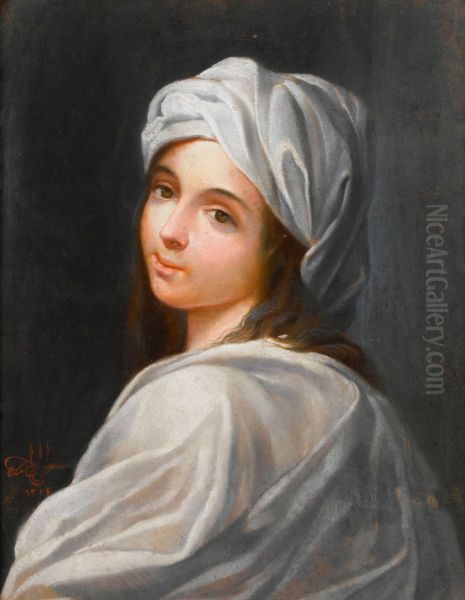 Young Girl Oil Painting by Abdulmecid II