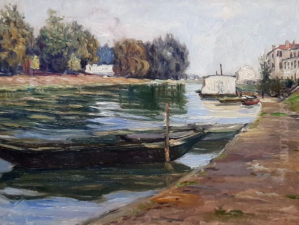 Die Ufer der Seine Oil Painting by Gustave Caillebotte