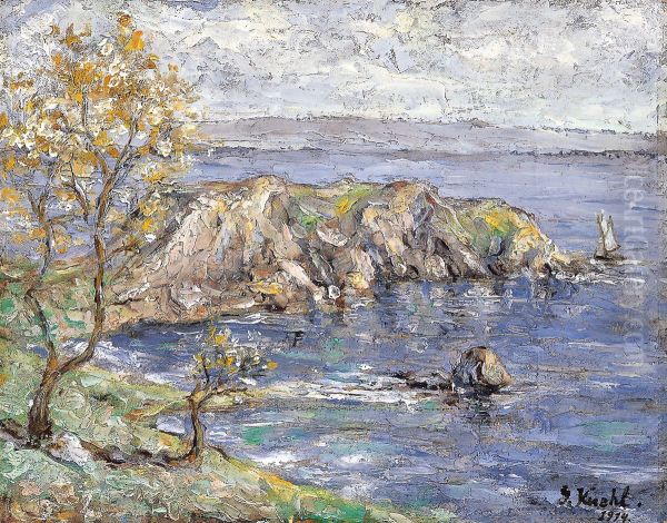 Kustenlandschaft an der Ostsee Oil Painting by Gotthardt Kuehl