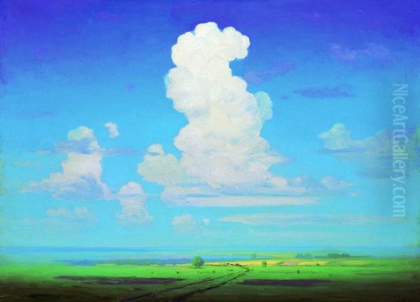 Cloud over the steppe Oil Painting by Arkhip Kuindzhi