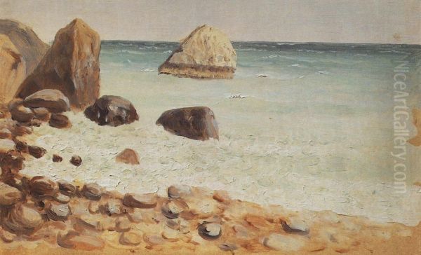 Rocky seashore. The Crimea Oil Painting by Arkhip Kuindzhi