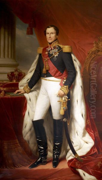 Portrait of Leopold I Oil Painting by Nicaise de Keyser