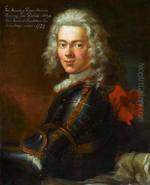 Portrait ofJan Katski(1685-1727) Oil Painting by Louis de Silvestre