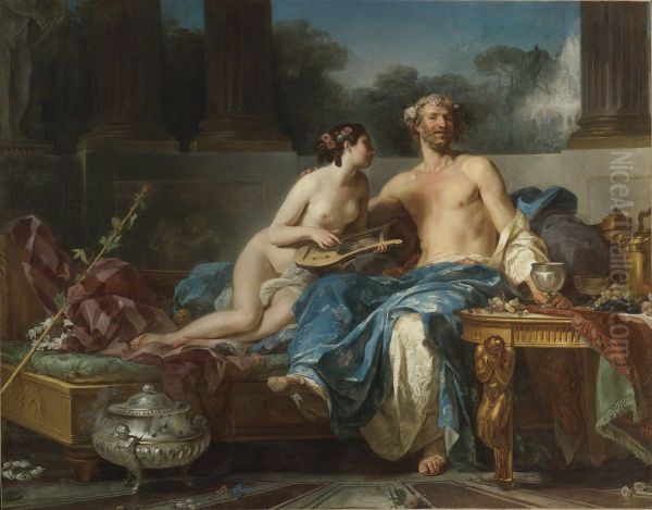 The Pleasures Of Anacreon Oil Painting by Jean-Bernard Restout