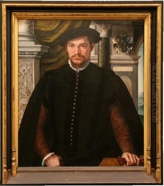 Portrait of Guillaume de Norman (de Jonge) (?) Oil Painting by Bernard Van Orley