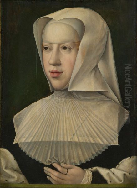 Portrait ofMargaret of Austria, Duchess of Savoy(1480-1530) Oil Painting by Bernard Van Orley